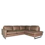 Berghuis Hoekbank Arezzo - Taupe - Microfiber - 2,5-Zits + Ottomane Berghuis Hoekbank Arezzo - Taupe - Microfiber - 2,5-Zits + Ottomane