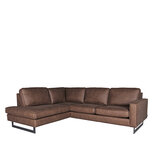 Berghuis Hoekbank Arezzo - Bruin - Microfiber - Ottomane + 2,5-Zits Berghuis Hoekbank Arezzo - Bruin - Microfiber - Ottomane + 2,5-Zits