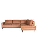 Berghuis Hoekbank Genua - Cognac - Microfiber - 2,5-Zits + Ottomane Berghuis Hoekbank Genua - Cognac - Microfiber - 2,5-Zits + Ottomane