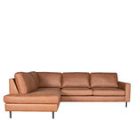 Berghuis Hoekbank Genua - Cognac - Microfiber - Ottomane + 2,5-Zits Berghuis Hoekbank Genua - Cognac - Microfiber - Ottomane + 2,5-Zits