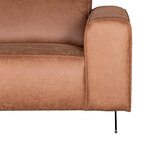 Berghuis Hoekbank Modena - Cognac - Microfiber - Ottomane + 2,5-Zits Berghuis Hoekbank Modena - Cognac - Microfiber - Ottomane + 2,5-Zits