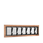 Berghuis Kapstok Crude - Zwart - Mangohout - XL Berghuis Kapstok Crude - Zwart - Mangohout - XL