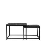 Berghuis Salontafel Couple - Zwart - Mangohout Berghuis Salontafel Couple - Zwart - Mangohout