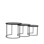 Berghuis Salontafel Set Tres - Zwart - Metaal Berghuis Salontafel Set Tres - Zwart - Metaal