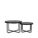Berghuis Salontafel Set Brute - Zwart - Metaal Berghuis Salontafel Set Brute - Zwart - Metaal