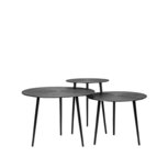 Berghuis Salontafel Set Nobby - Zwart - Metaal - 60 cm Berghuis Salontafel Set Nobby - Zwart - Metaal - 60 cm