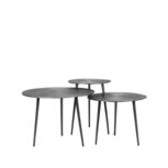 Berghuis Salontafel Set Nobby - Antiek ash - Metaal - 60 cm Berghuis Salontafel Set Nobby - Antiek ash - Metaal - 60 cm