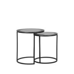 Berghuis Salontafel Set Pair - Antiek ash - Metaal - 40 cm Berghuis Salontafel Set Pair - Antiek ash - Metaal - 40 cm
