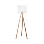 Berghuis Vloerlamp Stripe - Wit - Mangohout Berghuis Vloerlamp Stripe - Wit - Mangohout