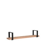 Berghuis Wanddecoratie Slam Wandplank - Zwart - Mangohout - XL Berghuis Wanddecoratie Slam Wandplank - Zwart - Mangohout - XL