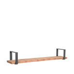 Berghuis Wanddecoratie Slam Wandplank - Burned Steel - Mangohout - XXL Berghuis Wanddecoratie Slam Wandplank - Burned Steel - Mangohout - XXL
