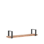 Berghuis Wanddecoratie Slam Wandplank - Burned Steel - Mangohout - XL Berghuis Wanddecoratie Slam Wandplank - Burned Steel - Mangohout - XL