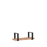 Berghuis Wanddecoratie Slam Wandplank - Zwart - Mangohout - M Berghuis Wanddecoratie Slam Wandplank - Zwart - Mangohout - M