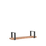 Berghuis Wanddecoratie Slam Wandplank - Burned Steel - Mangohout - L Berghuis Wanddecoratie Slam Wandplank - Burned Steel - Mangohout - L