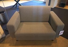 Love seat met schuifzitting St. Tropez 126 cm. grijs Love seat met schuifzitting St. Tropez 126 cm. grijs